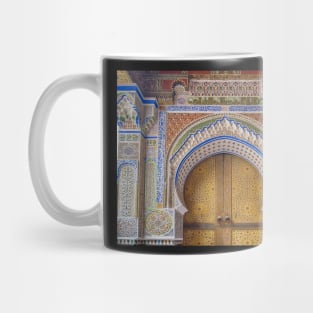 Moroccan riad door Mug